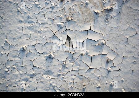 Muster auf frisch gegossenen Betonoberflächen Stockfoto