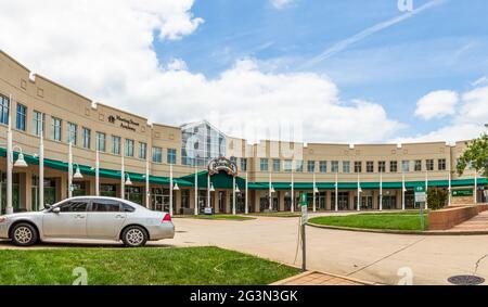 SPARTANBURG, SC, USA-13 JUNE 2021: Meeting Street Academy ist eine Zweigstelle der Charleston-basierten Schule für Schüler im Alter von 3-4 bis 5. Klasse. H Stockfoto