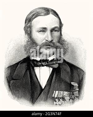 Johann Heinrich Barth, 1821 – 1865, deutscher Afrikareister und Gelehrter Stockfoto