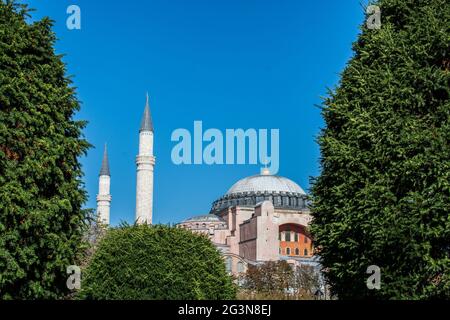 Hagia Sophia, das weltberühmte Denkmal Stockfoto