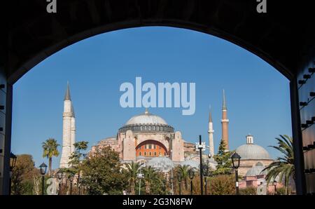 Hagia Sophia, das weltberühmte Denkmal Stockfoto