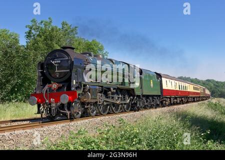 Royal Scot Dampfzug portsmouth Harbour Express in der Nähe von Bath Stockfoto