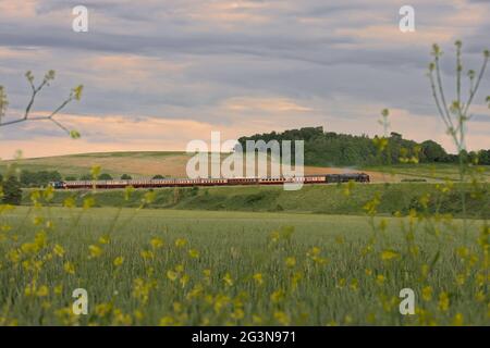 Royal Scot Dampfzug portsmouth Harbour Express in der Nähe von Bath Stockfoto