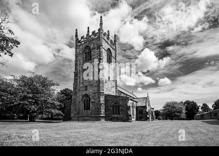 St. Andrews Kirche in Gargrave am südlichen Rand der Yorkshire Dales Stockfoto