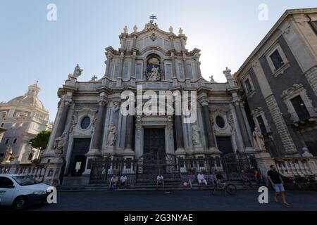 Kathedrale Von Catania - Sizilien Italien Stockfoto