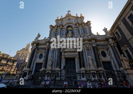 Kathedrale Von Catania - Sizilien Italien Stockfoto