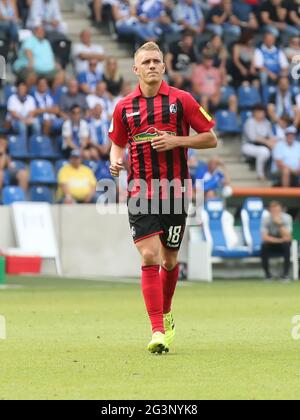 Deutscher Fußballspieler Nils Petersen SC Freiburg DFB DFL 1. Fußball - Bundesliga-Saison 2019-20 Stockfoto