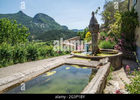 Regionaler Park die provenzalischen Baronien Stockfoto