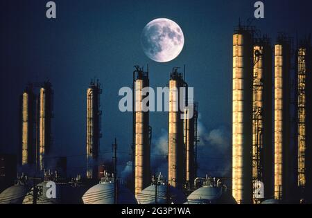 Petrochemische Fabrik in Texas. #880-6 Stockfoto