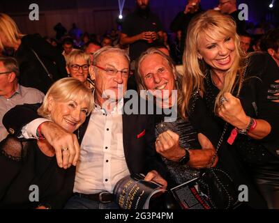 Eduard Geyer, Peter Taudte und Sängerin Petra Zieger Stockfoto