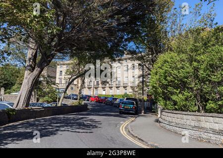 Royal Crescent in Weston-super-Mare, Großbritannien Stockfoto