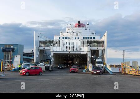 Schwedische Autofähre nach Visby Stockfoto