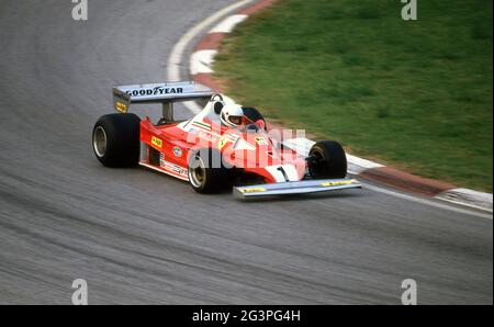 Gilles Villeneuve Ferrari F1 beim 40. Jubiläum von Ferrari im Autodrome Dino Ferrari Imola Italien Oktober 1987 Stockfoto