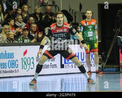 Deutscher Handballspieler Michael HaaÃŸ HC Erlangen DHB Liqui Moly HBL Handball Bundesliga Saison 2019-20 Stockfoto