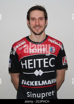 Deutscher Handballspieler Michael HaaÃŸ HC Erlangen DHB Liqui Moly HBL Handball Bundesliga Saison 2019-20 Stockfoto