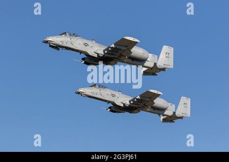 Fairchild Republic A 10 Warthog Stockfoto