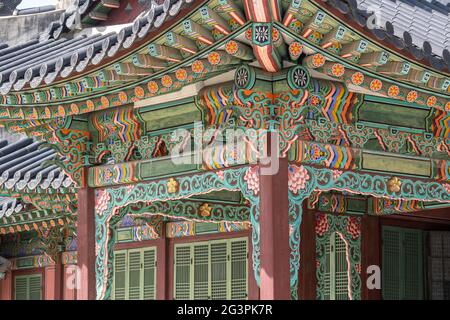 Changdeok Gung Palast Architektur Stockfoto