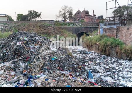 Die Müllsituation in Indien Stockfoto