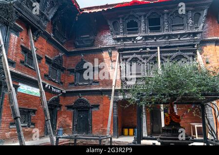 Kathmandu-18.03.2019: Das durbar Square Museum in Kathmandu Stockfoto