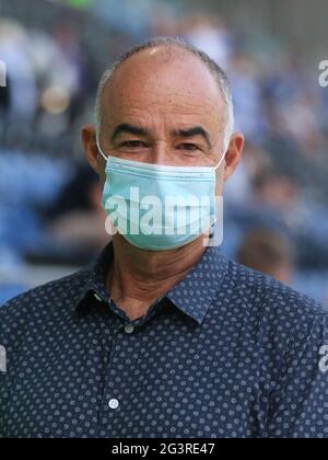 Dr. med. Eike Hennig Ärztin der Landeshauptstadt Magdeburg in der MDCC Arena Stockfoto