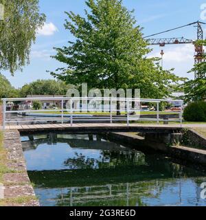 Saul Junction auf den Kanälen Gloucester, Sharpness und Stroudwater in Gloucestershire, England, Großbritannien Stockfoto