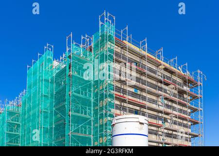 Neubau, Wohnungen, Schaffung von Wohnraum, Mietwohnungen, Bauindustrie Stockfoto