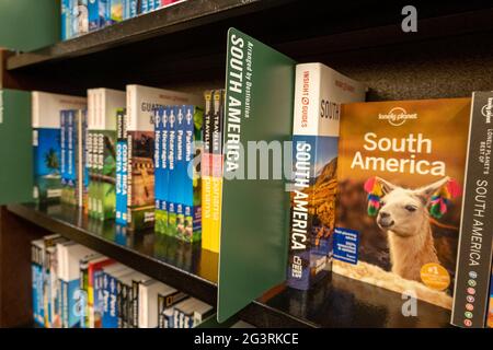 Barnes & Noble Buchhändler Buch Anzeige, NYC, USA Stockfoto