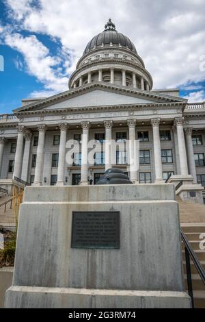 Das Verwaltungszentrum in Salt Lake City, Utah Stockfoto