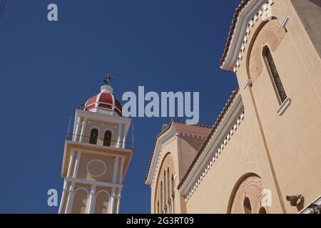 Detail einer Kirche auf der Insel Zakynthos in Griechenland Stockfoto