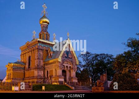 Russische Kapelle Darmstadt Stockfoto