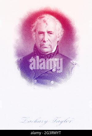 Zachary Taylor war ein amerikanischer Militärführer Stockfoto