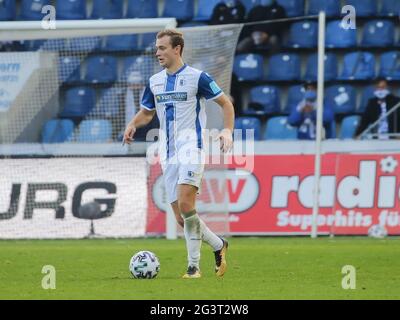 Deutscher Fußballspieler Korbinian Burger 1.FC Magdeburg DFB 3. Liga Saison 2020-21 Stockfoto