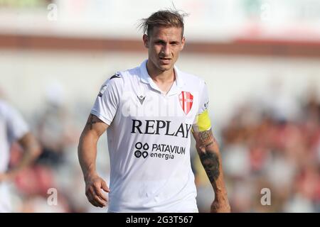 Alessandria, Italien. Juni 2021. Pompeu Da Silva Ronaldo von Padova Calcio während des Spiels der Serie C im Stadio Giuseppe Moccagatta - Alessandria, Turin. Bildnachweis sollte lauten: Jonathan Moscrop/Sportimage Kredit: Sportimage/Alamy Live News Stockfoto