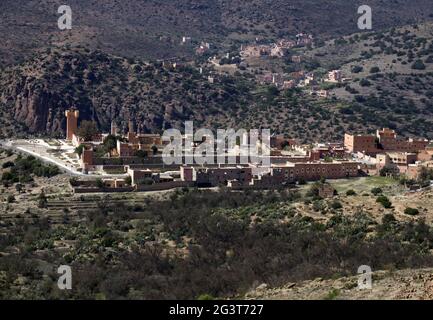 Tanalt, Berberdorf, Berge-Anti-Atlas, Marokko Stockfoto