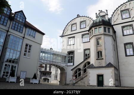 Schloss Gifhorn, Schlossanlage im Weserrenaissance-Stil, heute Sitz des kreisrates Stockfoto