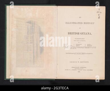 Eine illustrierte Geschichte von Britisch-Guayana, zusammengestellt von verschiedenen Behörden. . Stockfoto