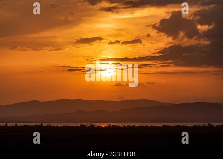 Lake Abaya Landschaft, Äthiopien Afrika Stockfoto