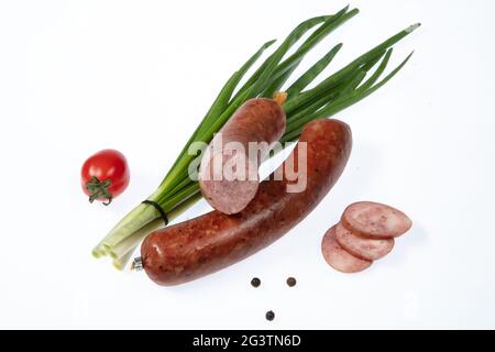 Schinken, Grün Und Gemüse Stockfoto