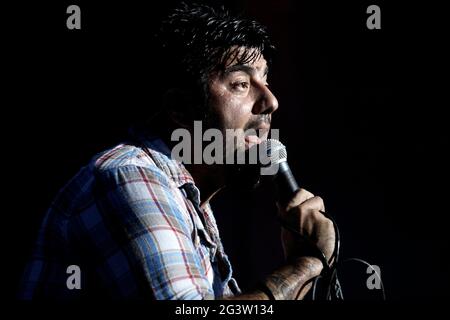 Wantagh, NY, USA. 5. August 2012. Chino Moreno, der Deftones, tritt beim System of A Down and Deftones Konzert im Nikon im Jones Beach Theater auf. Kredit: Steve Mack/Alamy Stockfoto