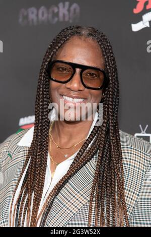 Los Angeles, USA. Juni 2021. Produzentin Joyce Washington nimmt am 17. Juni 2021 an der Filmpremiere von 'Cracka' in Cinelounge Sunset, Los Angeles, CA Teil.Quelle: Eugene Powers/Alamy Live News Stockfoto