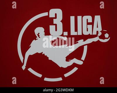 Logo DFB 3. Liga Saison 2020-21 Stockfoto