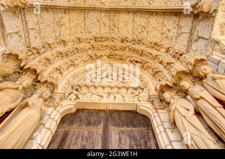 Kathedrale von Chartres, HDR-Bild Stockfoto