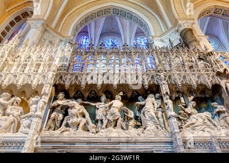 Kathedrale von Chartres, HDR-Bild Stockfoto