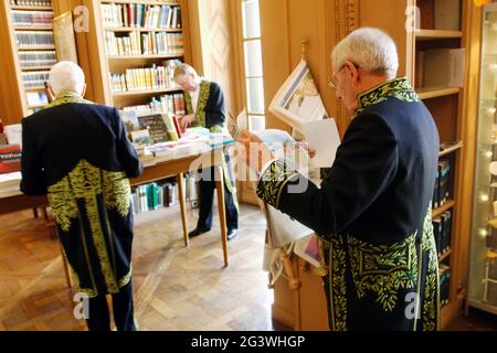 FRANKREICH. PARIS (75) 6. ARR. INSTITUT FÜR FRANKREICH. DER SITZ DER AKADEMIKER Stockfoto