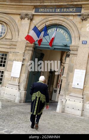 FRANKREICH. PARIS (75) 6. ARR. INSTITUT FÜR FRANKREICH. DER SITZ DER AKADEMIKER Stockfoto