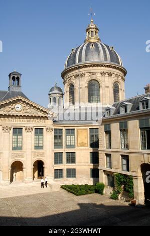 Frankreich. Paris (75) 6. Arrondissement Das Institut de France, Sitz der Französischen Akademie Stockfoto