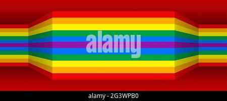 Rainbow Colors Banner Hintergrund Stockfoto