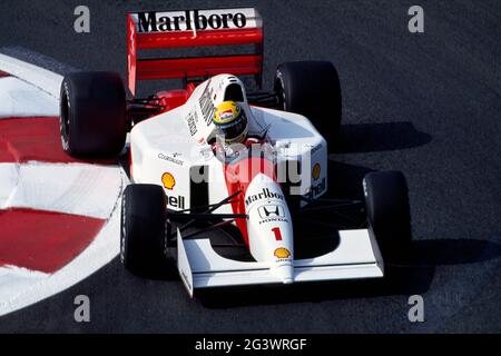 Ayrton Senna. Großer Preis von Frankreich 1992 Stockfoto