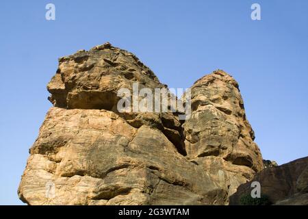 Rocky Hills bei Badami Stockfoto