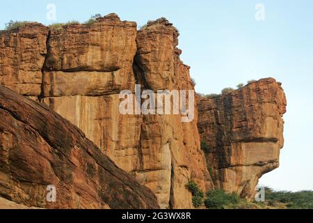 Rocky Hills bei Badami Stockfoto